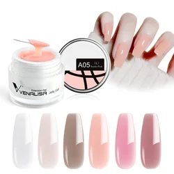 VENALISA Jelly Gel 50ml Pink Nude Collection Not Burning Hard Gel Soak Off UV LED Soft Extension Builder Nail Gel Nail Manicure