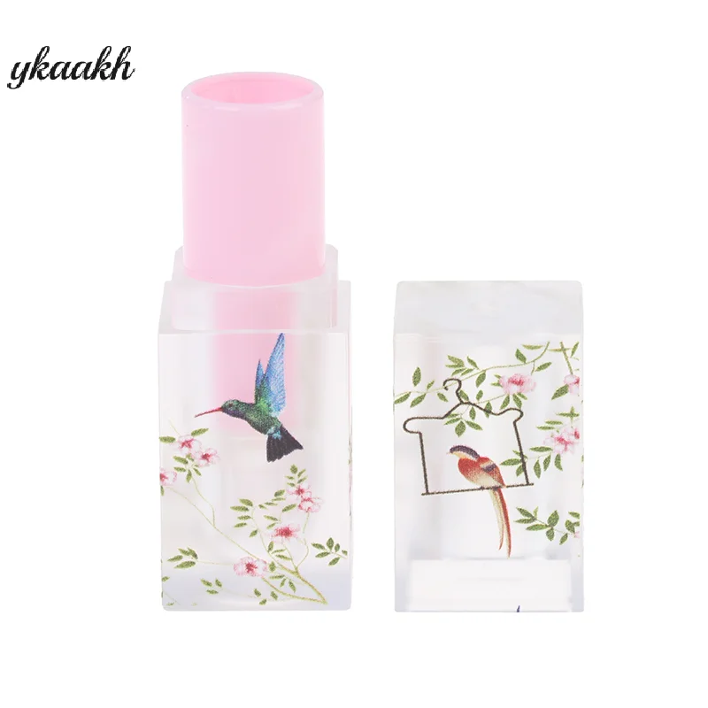 

Small Fresh Scrub Square Lipstick Tube Empty Lip Balm Container Lip Tubes Makeup