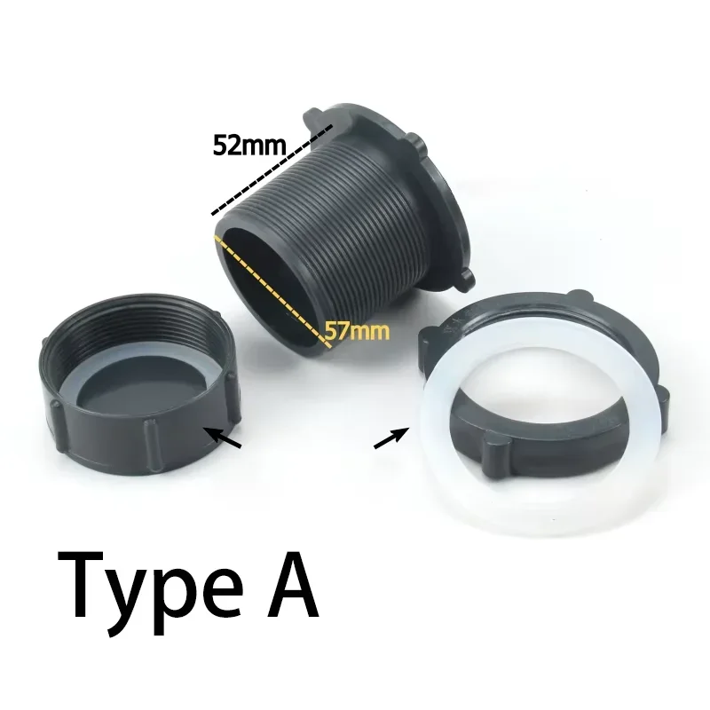 1-20Pcs Aquarium Fish Tank Water Level Plug Manual Drainage Garden Landscape Drainage Adapter Water Bucket Bulkhead Fitting