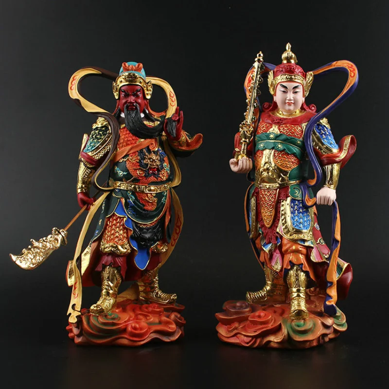 

Resin Painting Buddha Statues Guan Gong Wei Tuo Statue Buddhist Supplies Resin Crafts Kalan Bodhisattva Statue Home Decor Gifts