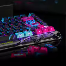 대포 소녀 기계식 키보드 키 캡 체리 프로필 측면 새겨진 반투명 Pbt 애니메이션 키 캡 60/68/75 호환 - AliExpress 