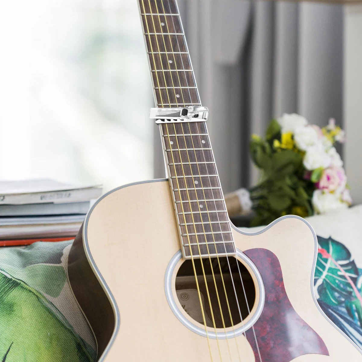 

Electric Acoustic Guitar Capo Clamp Bronze for Acoustic Electric Ukulele Banjo Mandolin 6 String Guitar Tuner Clip