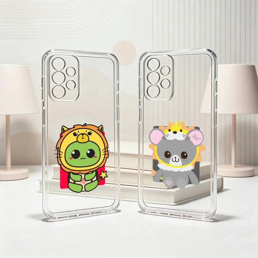 M-Mascot-S GMMTV Cute Cartoon  Phone Case Transparent Silicone Soft For Samsung S25,S24,S21,S22,S23,S30,Ultra,S20,Plus,Fe Gift