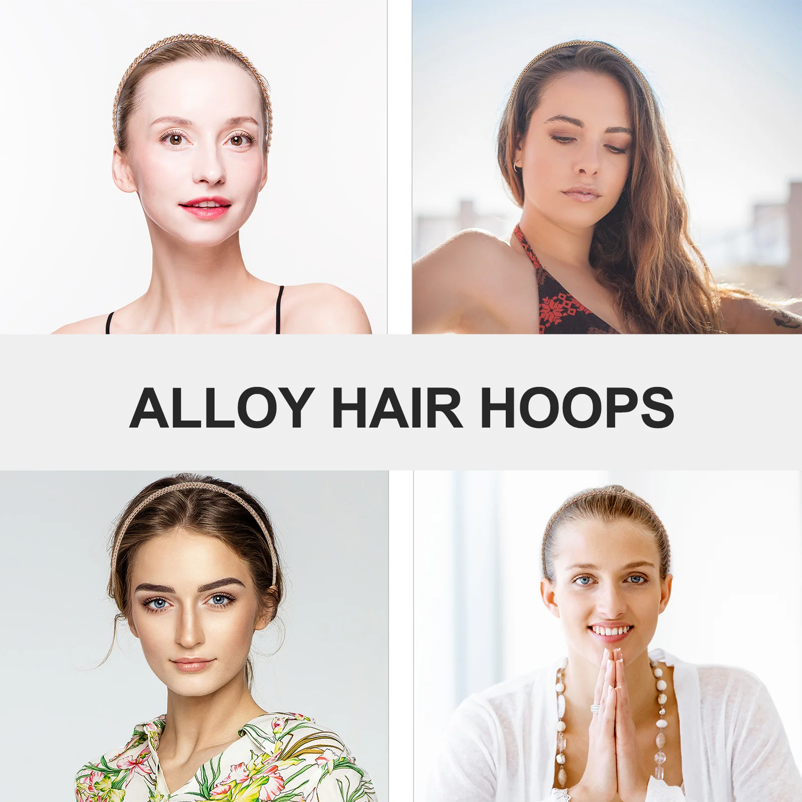 

3Pcs Alloy Chain Headband Vintage Fashion Headdress for Women Girls Elegant Party Bridal Hair Jewelry Wedding Anniversary