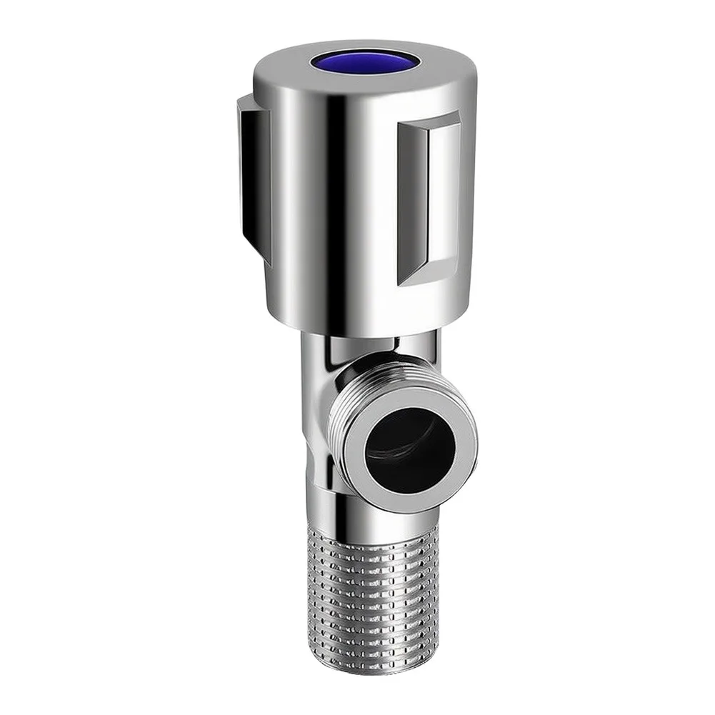For Home Renovation Projects 304 Stainless Angle Valve Brass Core Angle Stop Color Coded Temperature Indicators