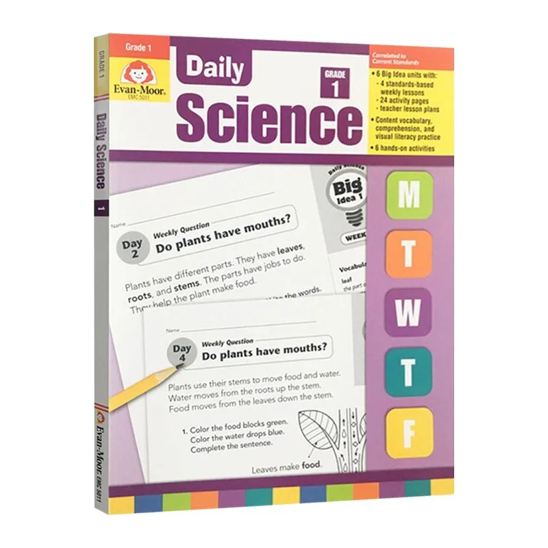 

Evan-Moor Daily Science, Grade 1 TE Workbook,aged 5 6 7 8, English book 9781596734197