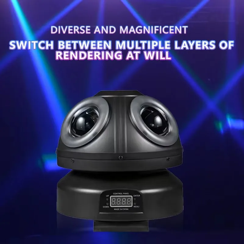 DJ Party Lighting Equipment 4 Eyes Beam Moving Head Light With Light Strip Effects #6