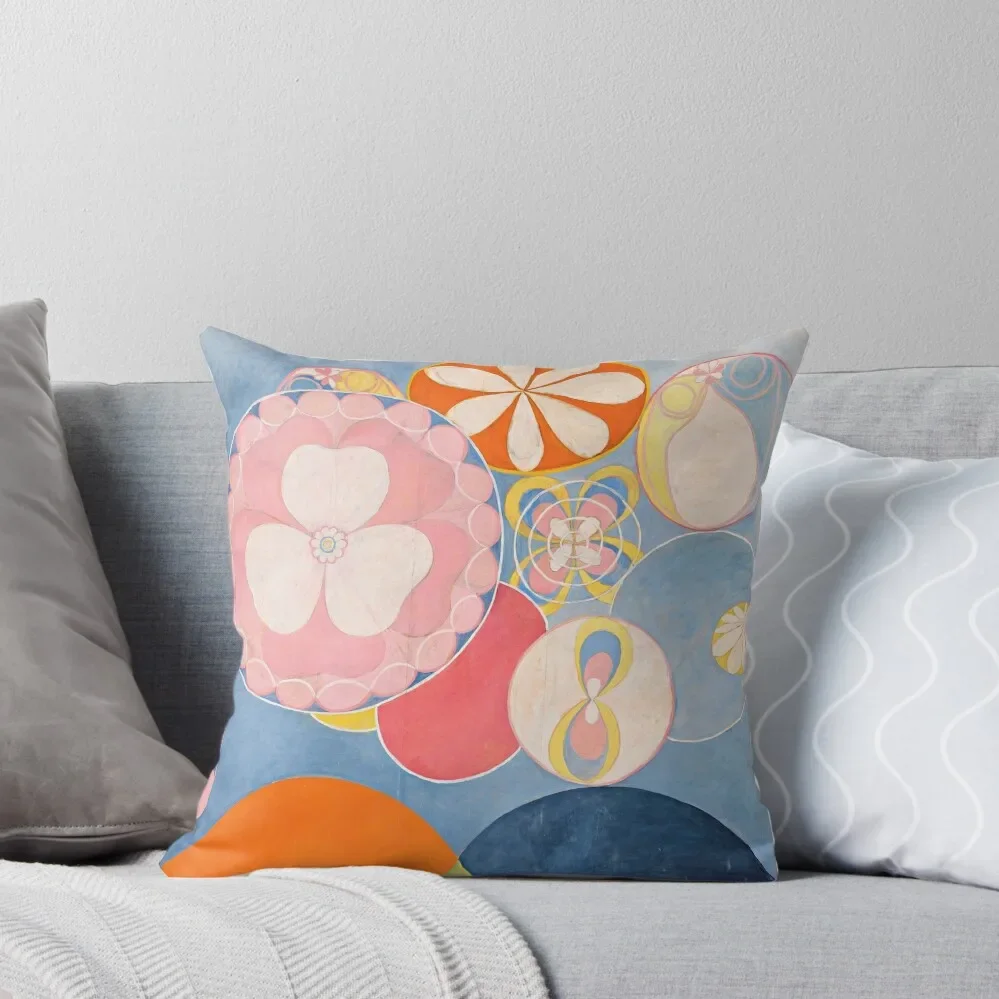 Hilma Af Klint - The Ten Largest, No. 2 - Childhood Group IV (1907) Throw Pillow Couch Pillows Cusions Cover pillow