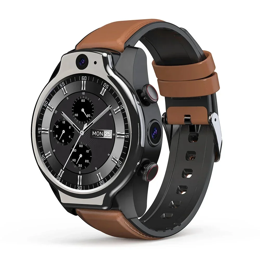 Hot Selling Wristwatches Brand For Men Lemfo Lem 14 Leather Strap Fashion Men Smart Watch Intelligent Rechargeable Watches