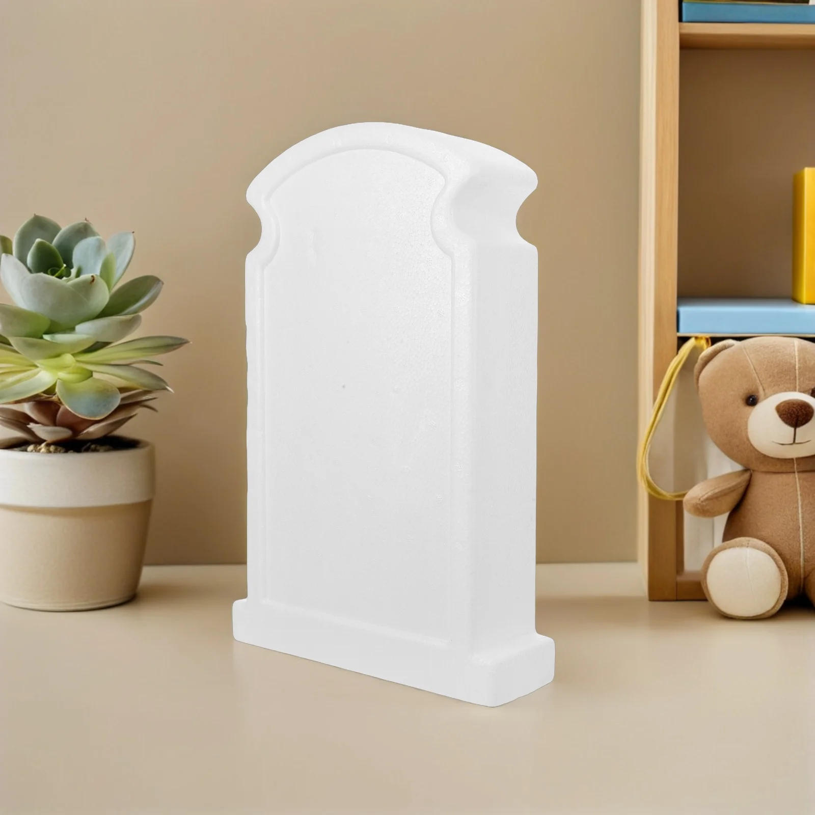 

Decorations Blank Pet Memorial Tombstone Lightweight Weather-Resistant Outdoor Courtyard Dog Gravestone Ornament Foam for Indoor