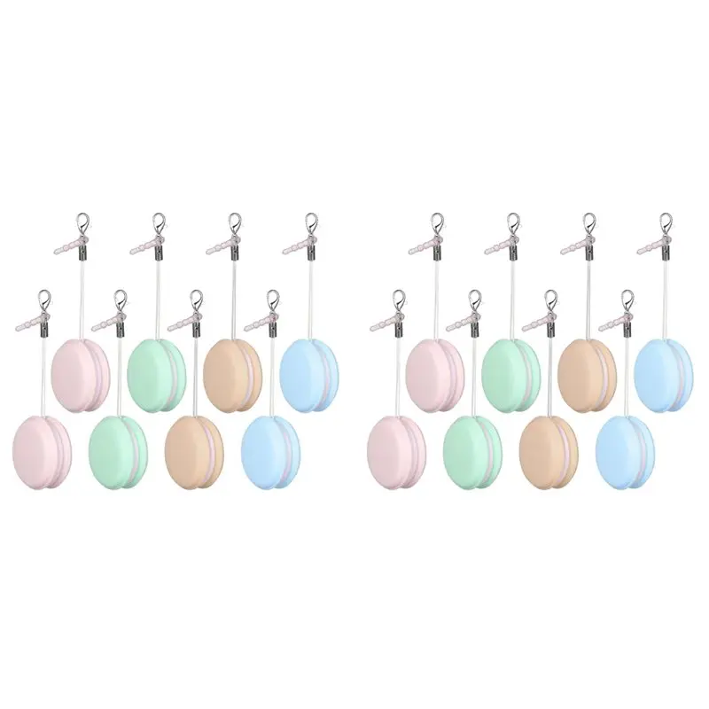 AC88-16PCS Macaron Mobile Phone Screen Cleaner Wiper Screen Brush Cleaning Brush With Decorative Mobile Phone Key Pendant