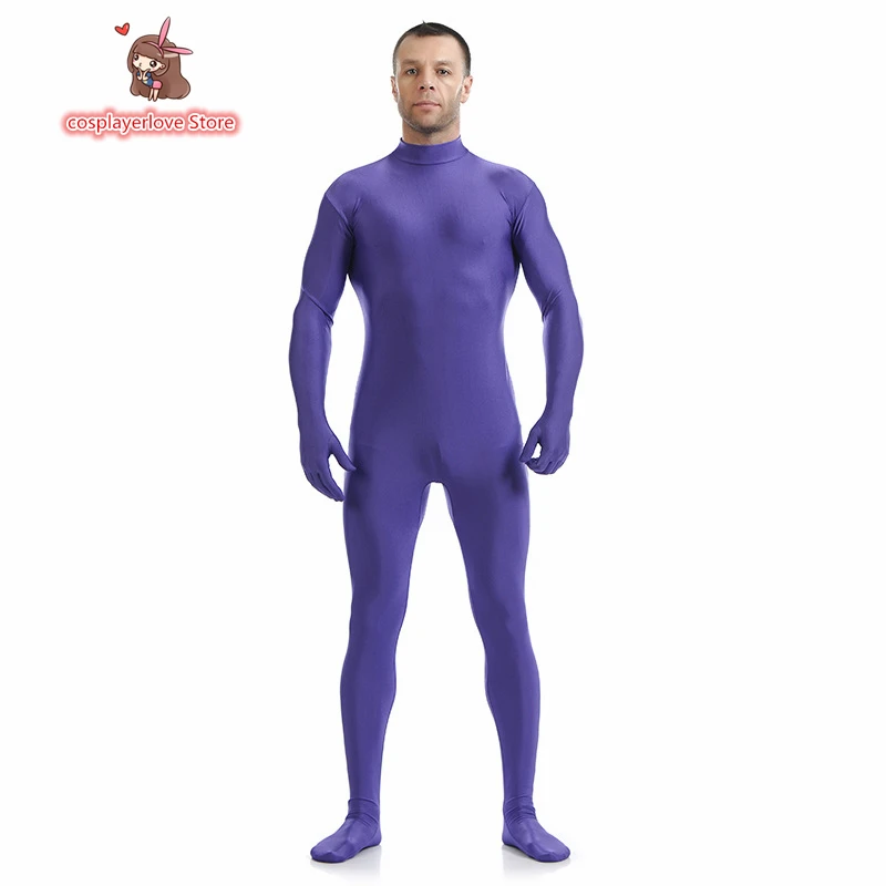 Lycra sem cabeça collants zentai macacão estágio desempenho roupas hallpween cosplay traje