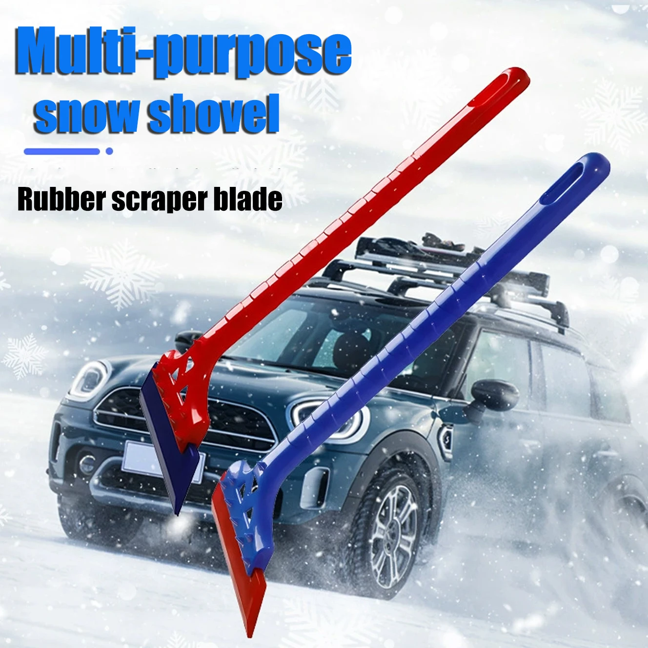 

Oxford Snow Shovel for Vehicles Multi-Functional Windscreen Defroster and Ice Scraper Vehicle-Safe Design Auto Cleaning Tool