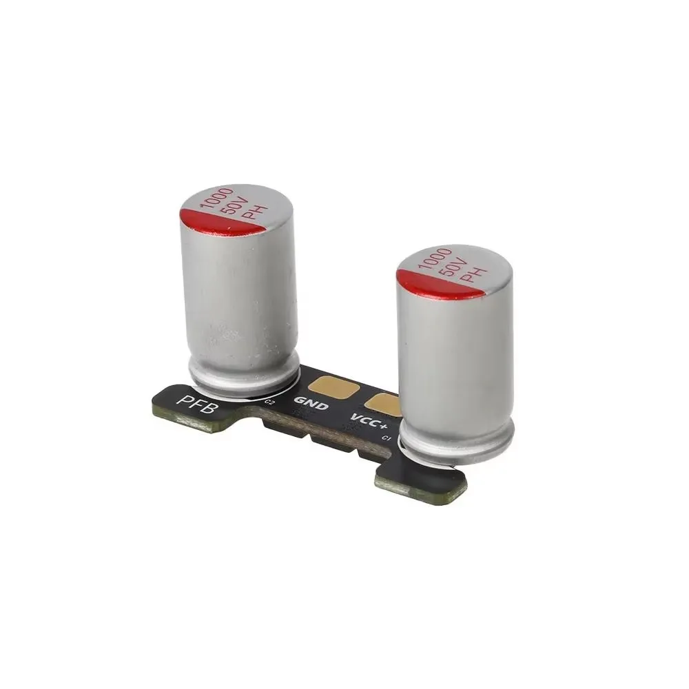 PFB PRO Power Filter Board Dual 50V 100uF Low‑ESR Capacitor Module For 9 Inch Larger HD Long Range FPV Quadcopter Drone Noise Re