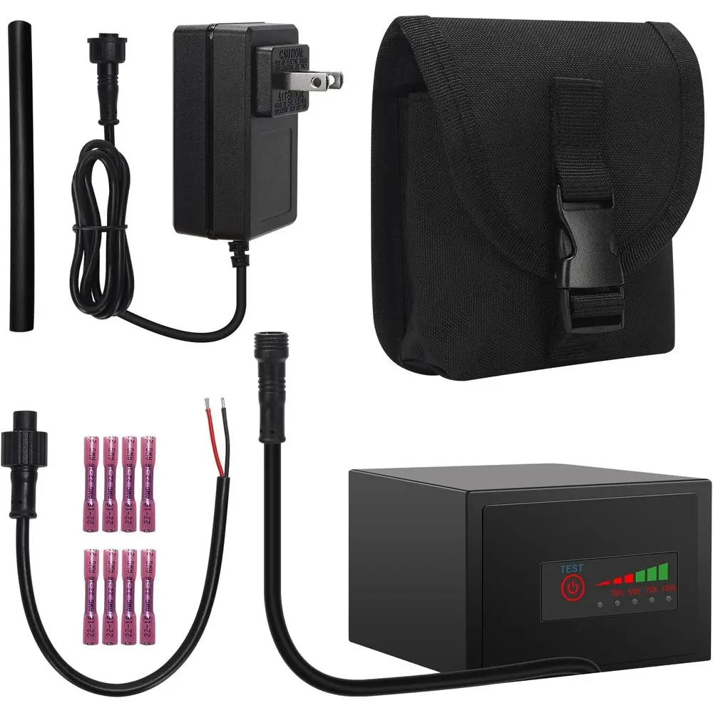 

HFFP-01 Power Battery Kit 12V 10Ah Fish Finder Battery and Charger Kit with Exclusive Instant Battery Display, Compatible with F