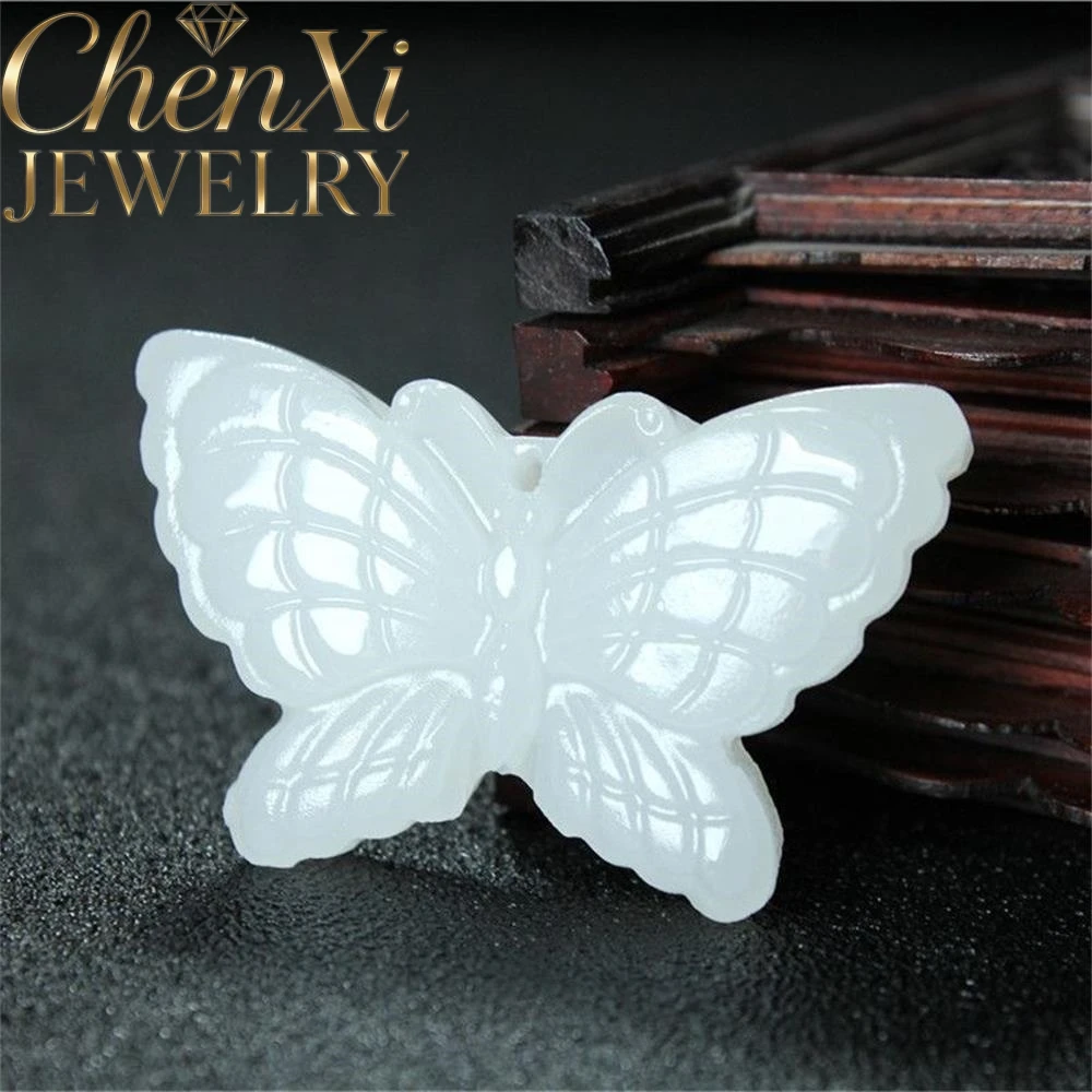 

High-end Natural Jade Butterfly Pendant Luxury Quality Fashion Fine Jewelry Amulets And Mascots Exquisite Elegant Popular Charms
