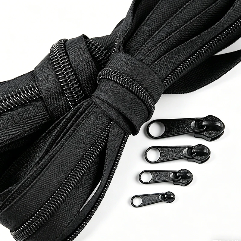 

5-20M 3#5#8#10# Nylon Zipper Roll with Zips Sliders for Sewing Jacket Garment Repair Plastic Zip Closure DIY Tailor Accessories