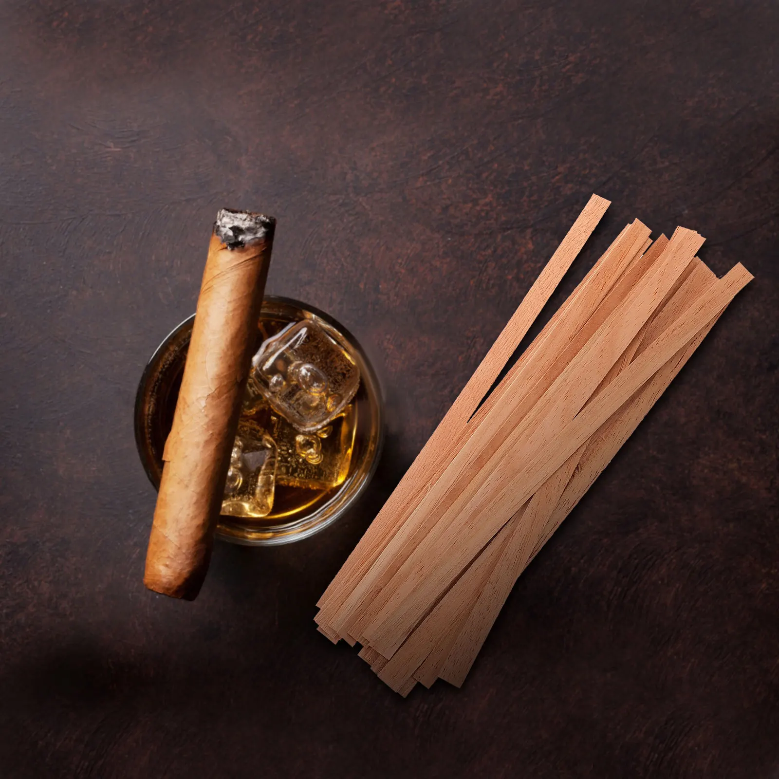 

20pcs Cedar Strips For Humidor Natural Wood Chips Cigar Box Freshener Decorative Accessories Durable Cedar Sheets Cigar Storage