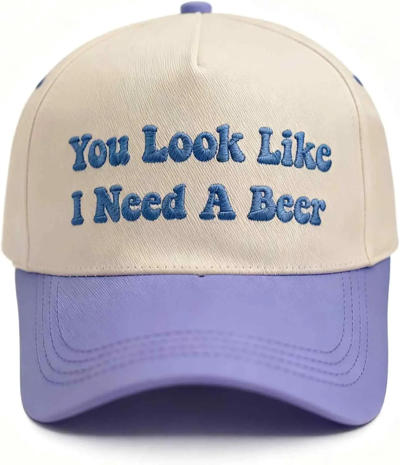 Funny Gag Trucker Hat You Look Like I Need A Beer -Embroidery Funny Hats Adjustable Baseball Cap for Men Women Black