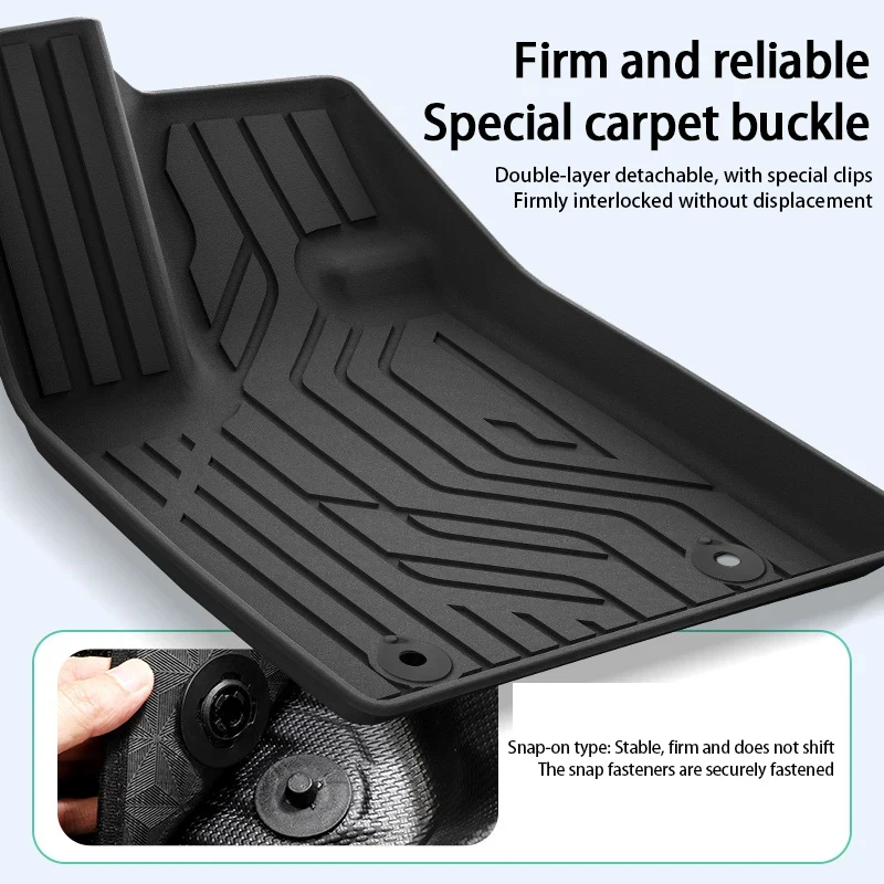 Custom TPE Floor Mats & Cargo Liner for 2025 MG4 EV (Global Version) - 3D Peect Fit, Stain & Water Resnt, ECE R118