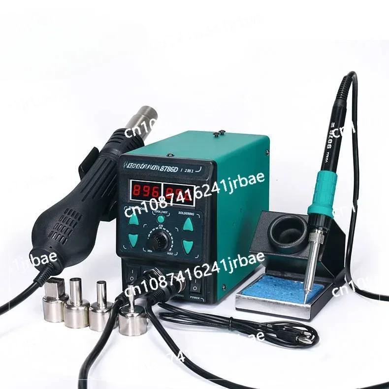 

8786D Soldering Iron Hot Air Soldering Station DIY Digital Rework Station Phone Repair BGA SMD Solder Tool Welding Station