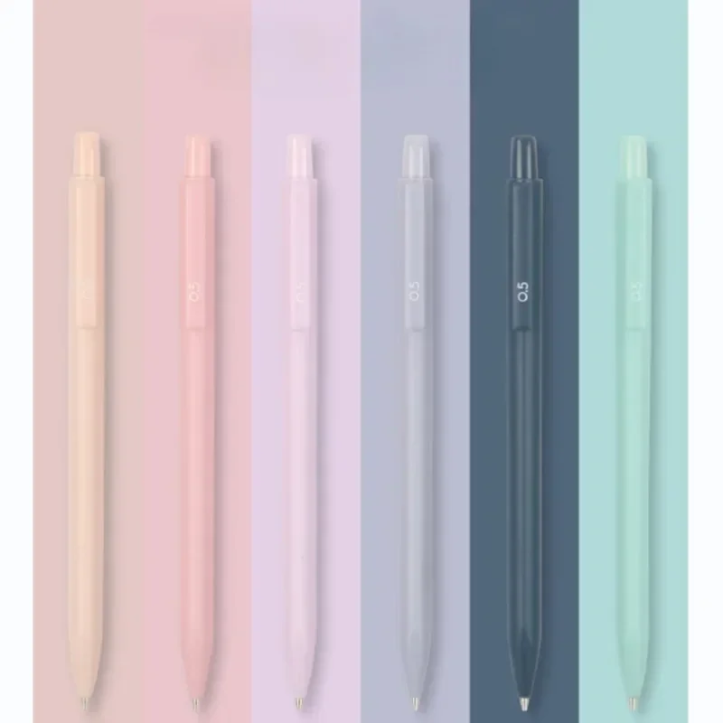 6pcs/set Automatic Pencil for Writing 0.5mm Mechanical Pencil School Supplies Fashion Macaron Stationery Writing Supplies