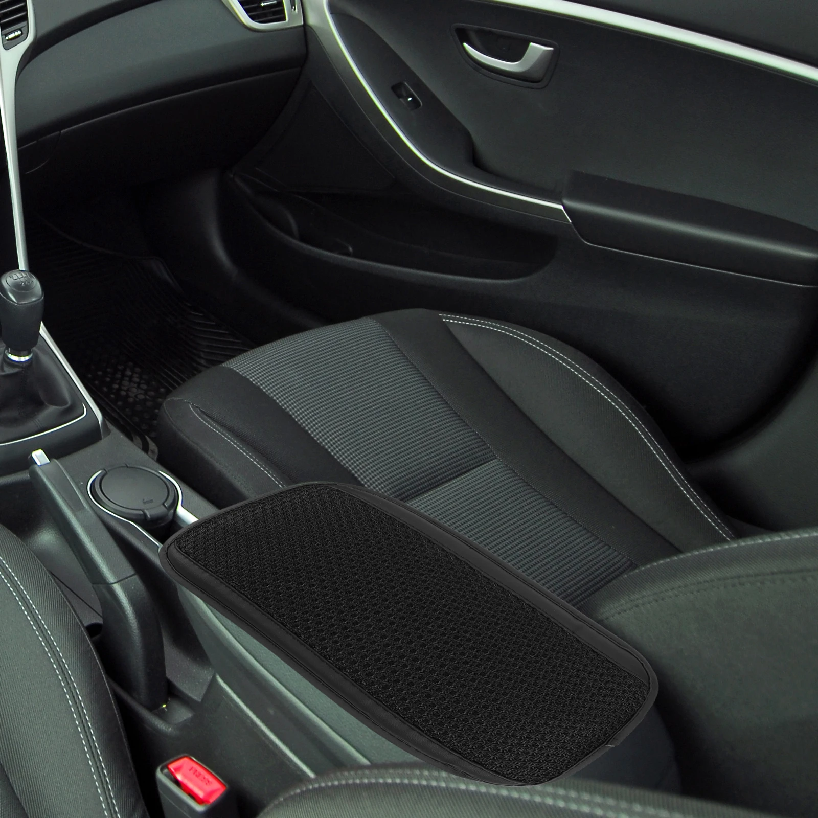 

Center Armrest Arm Rest Cover Pad Armrest Cover For Car 1PcBreathable Arm Cushion For Car Material Storage Space