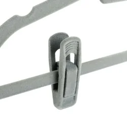 Bring Order To Your Closet With 20x Non Slip Velvet Hangers Clips Suitable For Flocked Trousers Coats And Clothes Pants