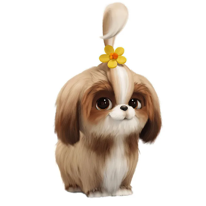 Three Ratels CX16 Super cute dog Anti Scratch  Film With Watterproof Protected Anime Personalized Decal Sticker