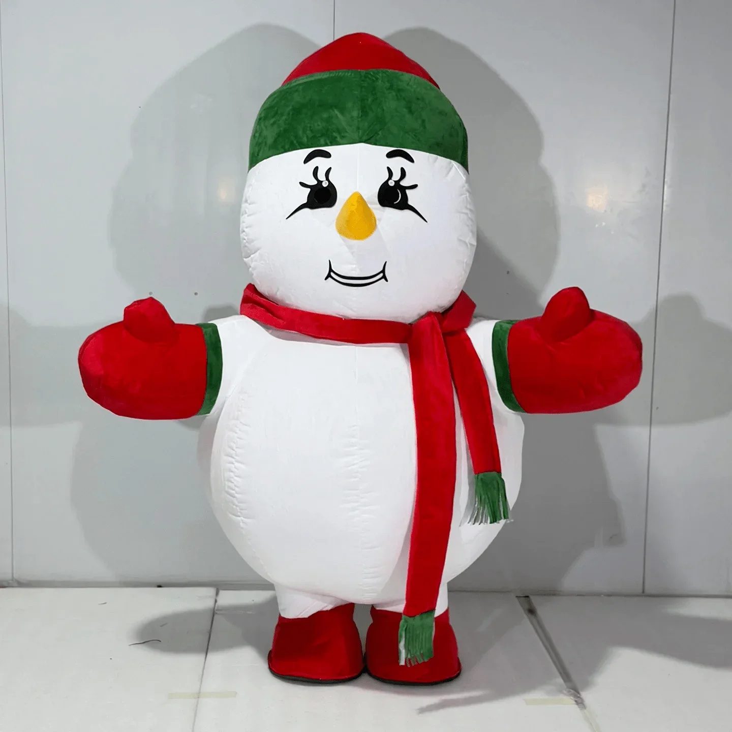 Inflatable Christmas Snowman Inflatable Doll Clothing Adult Cosplay Mascot Animal Funny Suit  Without Battery