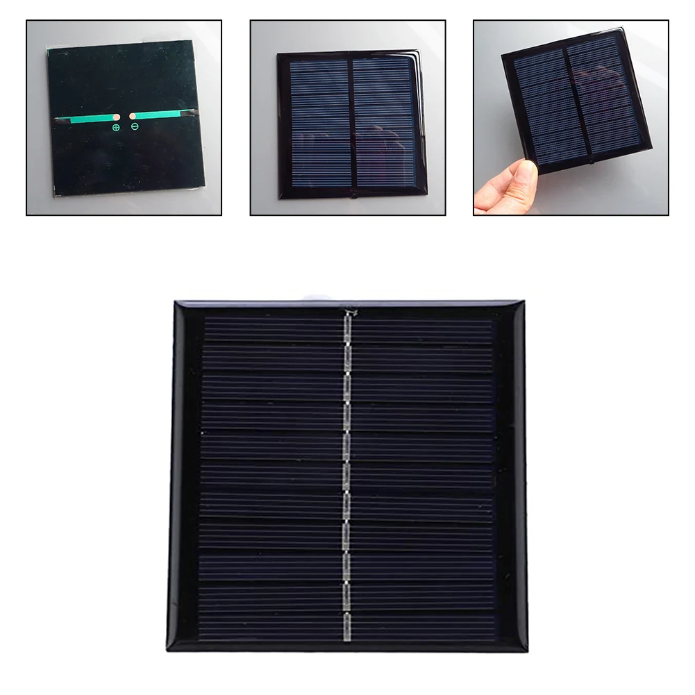 Camping Trips 95*95mm Mini Solar Panel Efficient Solar Charger Scratch Resistant Design Versatile Power Solution