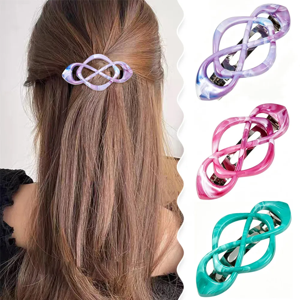 

2026 Hollow Geometric Spring Hair Clips Hairpins Women Girls Hair Pin Barrettes Accessories Hairclip Headdress Headwear Ornament
