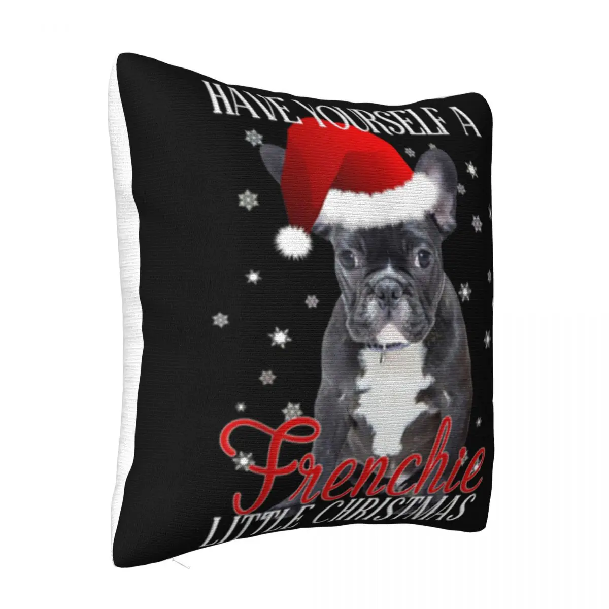 Beautiful Have Yourself A Frenchie Little Christmas Colour Science Formal New Brand Slim Fit Pillow Case