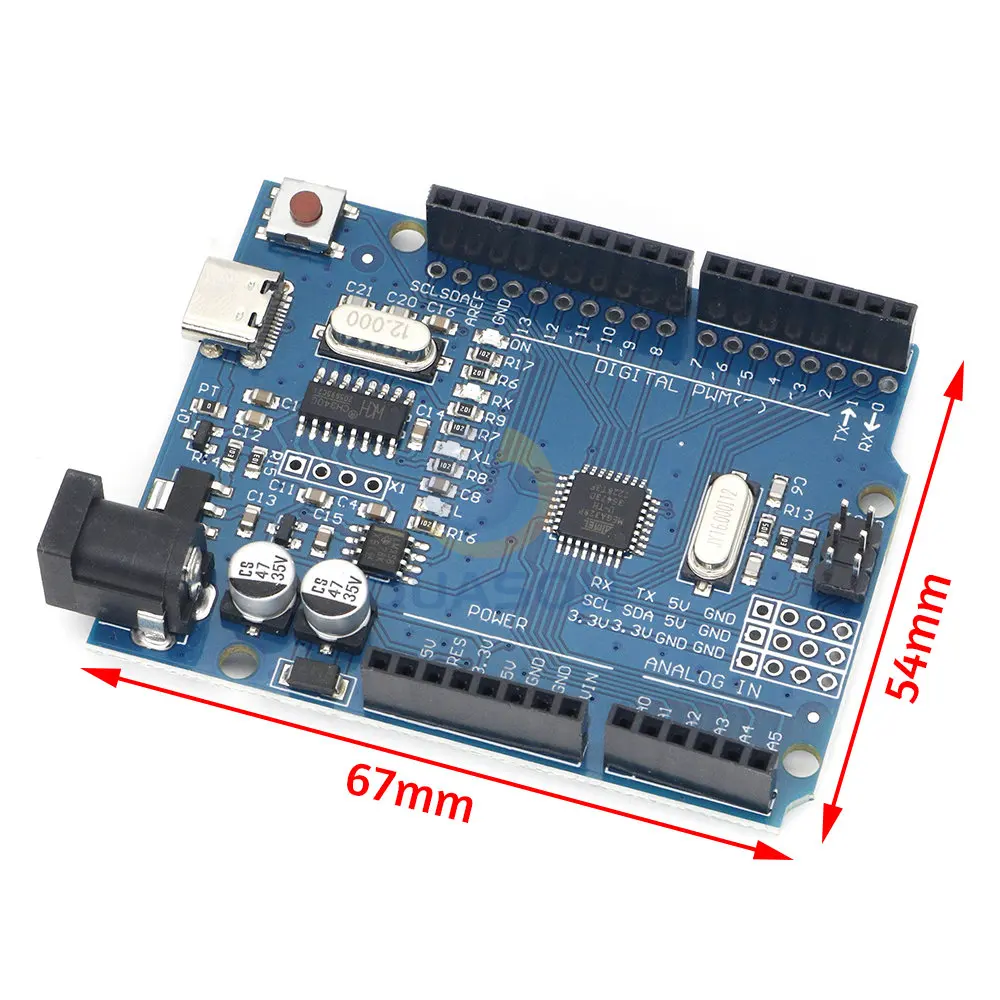 For arduino -R3 development board ATmega328P single-chip module improved TYPE-C interface
