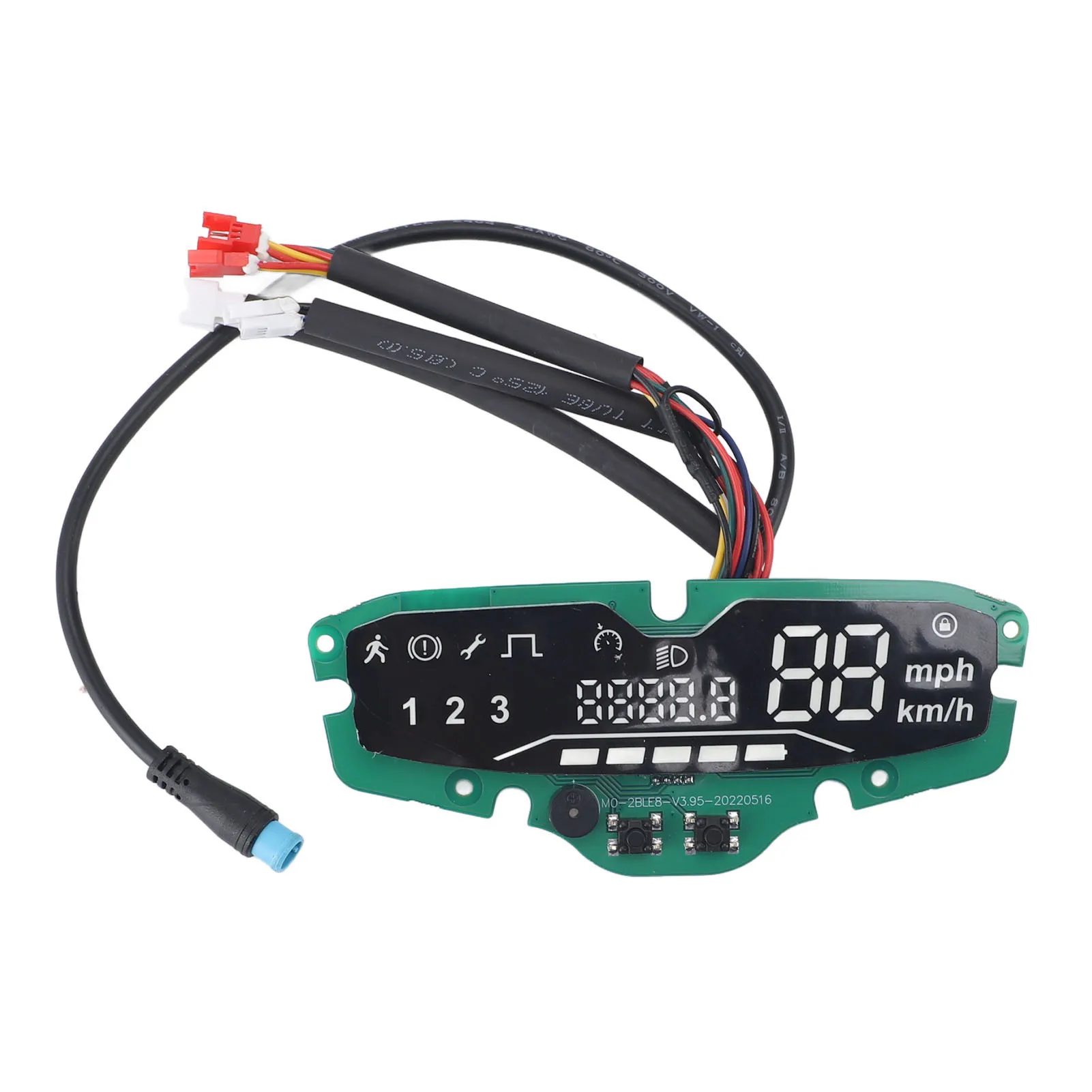 4Pin Electric Scooter Dashboard with Waterproof Display and ABS Material for Easy Installation and Enhanced Performance