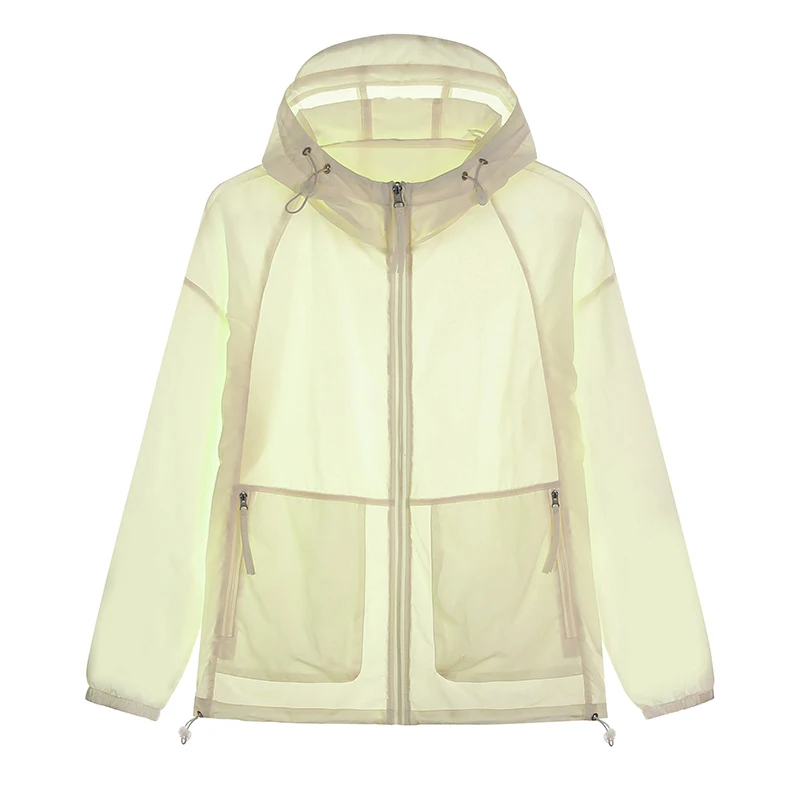 

High Quality Solid Color Sun Protection Jacket Summer Fashion Ice Silk Sun Protection Clothing Couple Uv Protection Lightweight