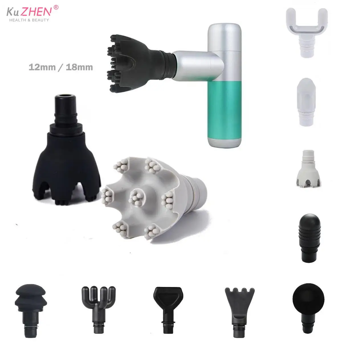 1pcs Replacement Heads For Massage Gun Muscle Stimulator Body Relaxation Shaping Exercising Fascia Gun Massager Head Pistool