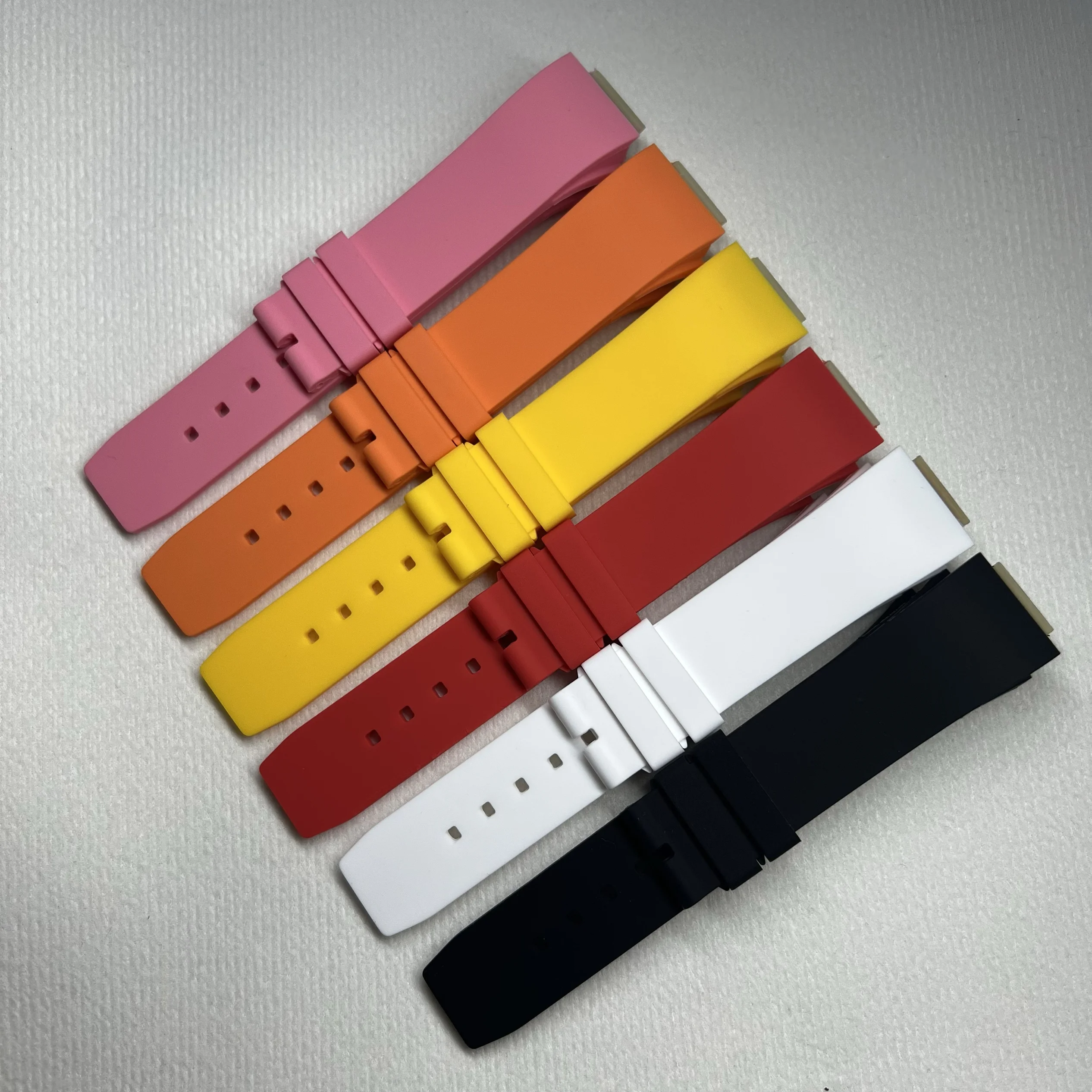 

High quality rubber Watchband For Richard Mille RM007-01/02 watch strap for women's wear 22*14*18mm