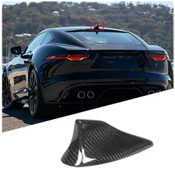 For Jaguar F-TYPE 2013-2024 Real carbon fibre Car Roof Shark Fin Antenna Cover Trim Sticker Accessories