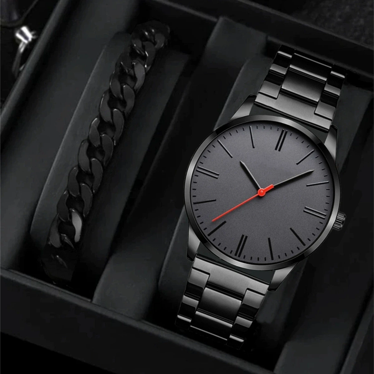 

2/5PCS Fashion Men Watches Casual Male's Quartz Watch Bracelets Set Relogio Masculino Reloj Hombre（Without Box）