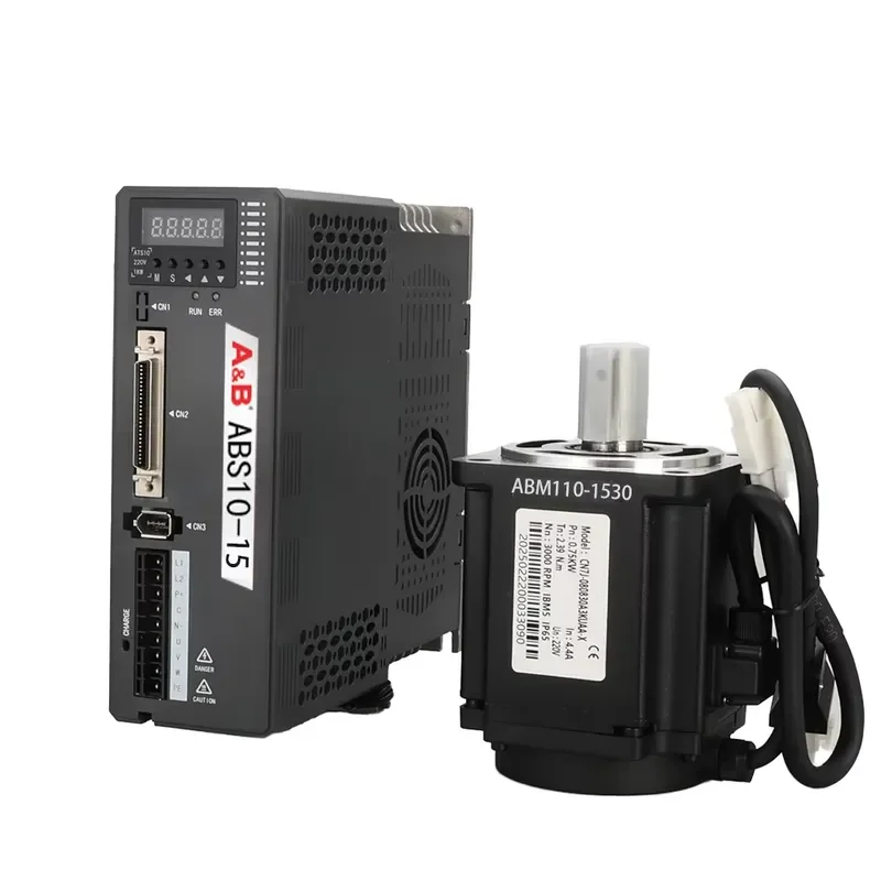 for Single Phase 220V AC Servo Motor Drive Kit with 17 Bit Absolute Encoder 3000 rpm Factory Shipping Waterproof Protection