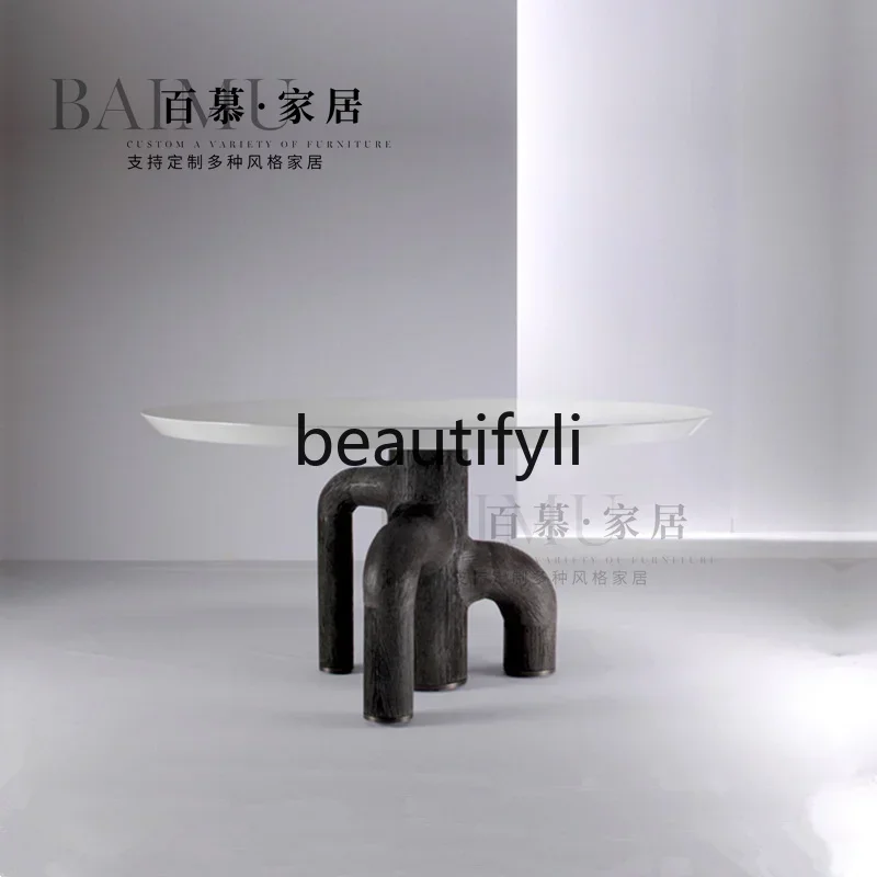 

ss K178 ss25 Nordic solid wood dining table round negotiation desk simple modern conference bed and breakfast tea table