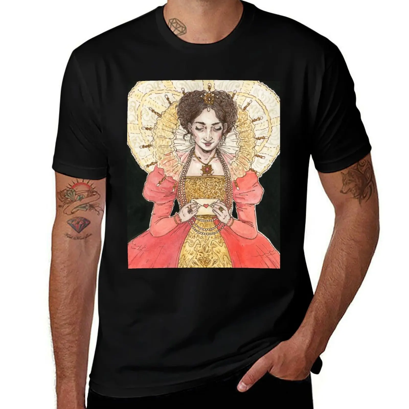 Virgin Queen T-Shirt Basic Solid Color Casual Tee Shirt T-Shirt