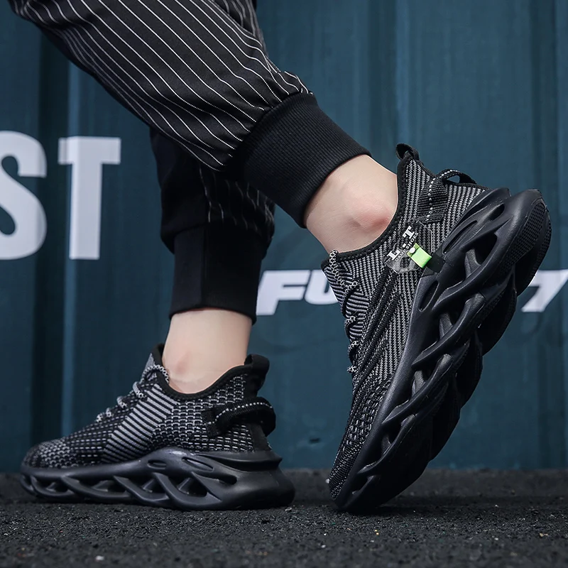 حذاء رجالي شبكي، نعل ناعم وجيد التهوية، متعدد الاستخدامات وسهل الارتداء، مريح وغير خانق، عصري وعصري #1