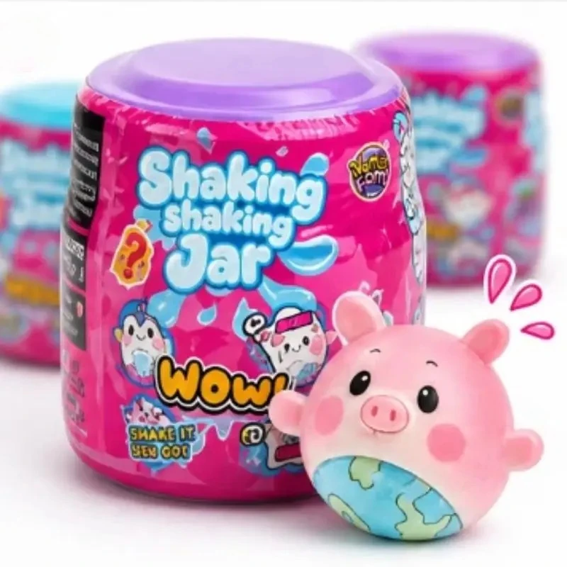 New  Shaking Shaking Jar Surprise Blind Boxr Cute Animal Squishy Toy Random Style Stress Relief Fidget Surprise Gift