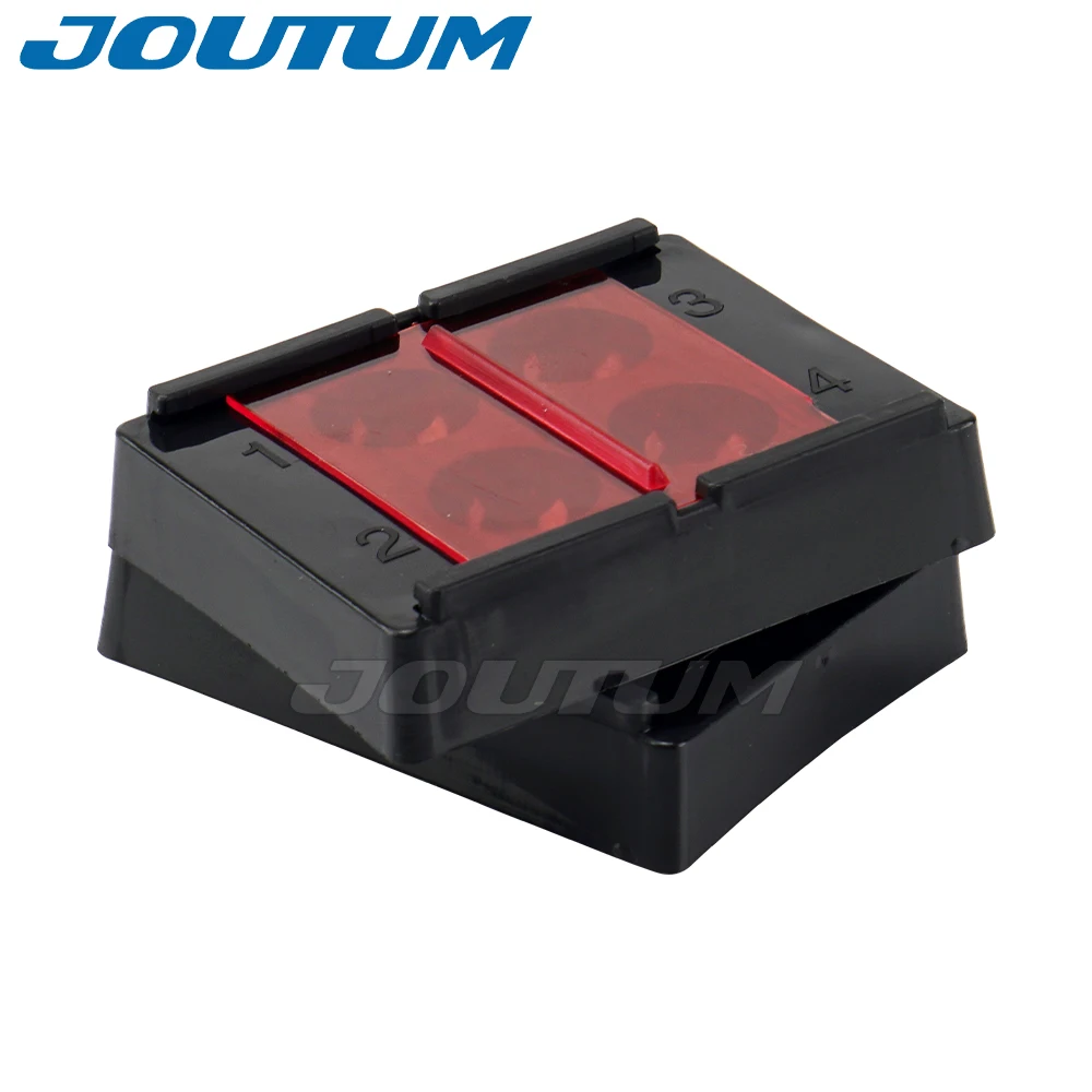 4 Holes Dental Mix Composite Shading Light Box with Cover Veneer Tooth Box Denture Teeth Patch Shading Light Storage Case