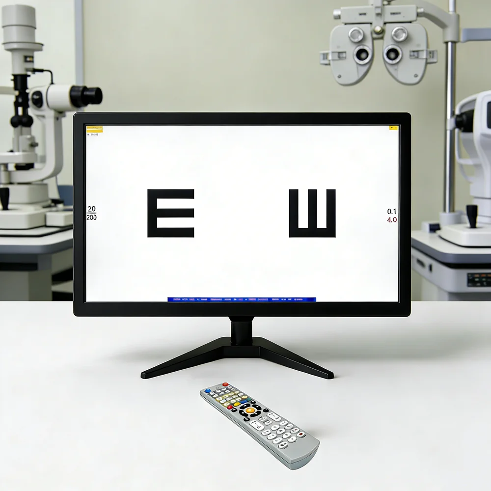 

19-дюймовая LED-панель для проверки зрения - Офтальмологический ЖК-монитор для тестирования остроты зрения и проверки зрения глаз в медицинских учреждениях