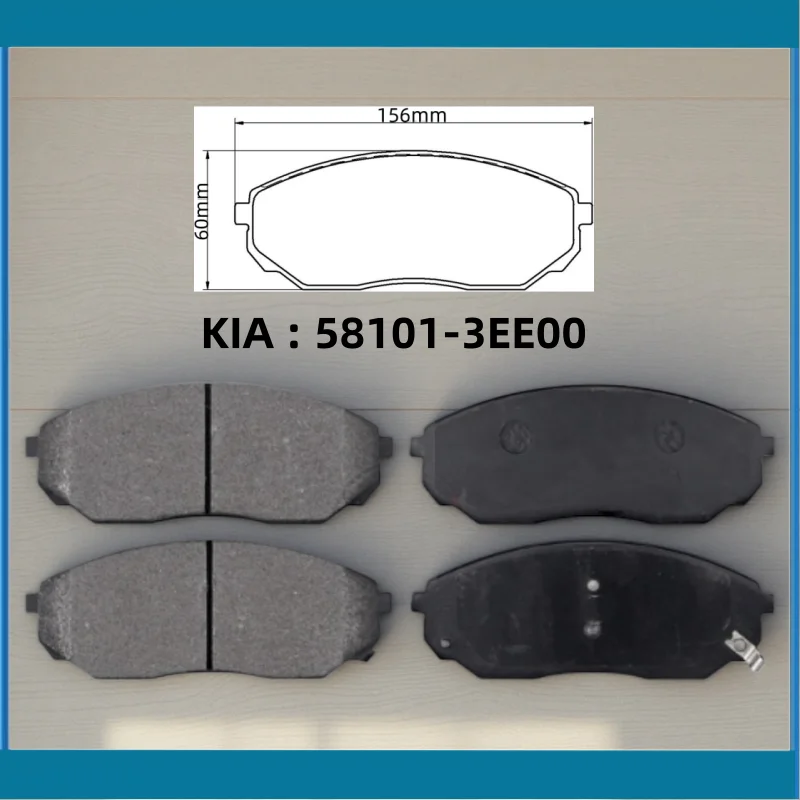 Plaquettes de frein avant pour Kia Sorento (BL) SORENTO I (JC) Brilliance Jinbei S50 58101-3EE00 / Pièces automobiles -02006