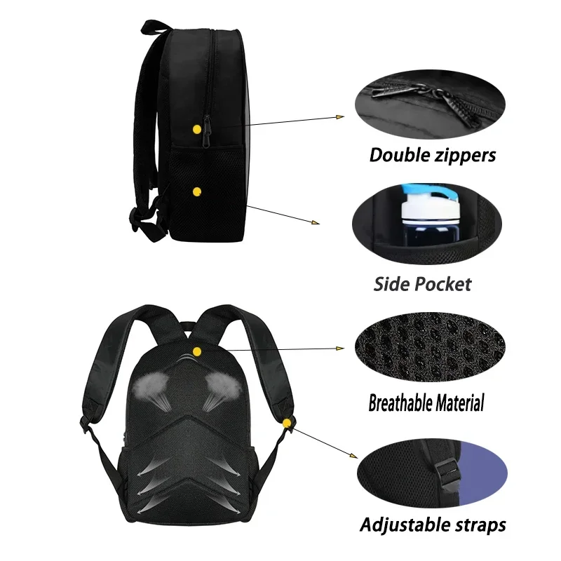 Juego popular Zenless Zone Zero, conjunto de 3 uds., mochila escolar para niños con bolsas para el almuerzo, bolsas para lápices, mochilas escolares para niños y niñas, el mejor regalo