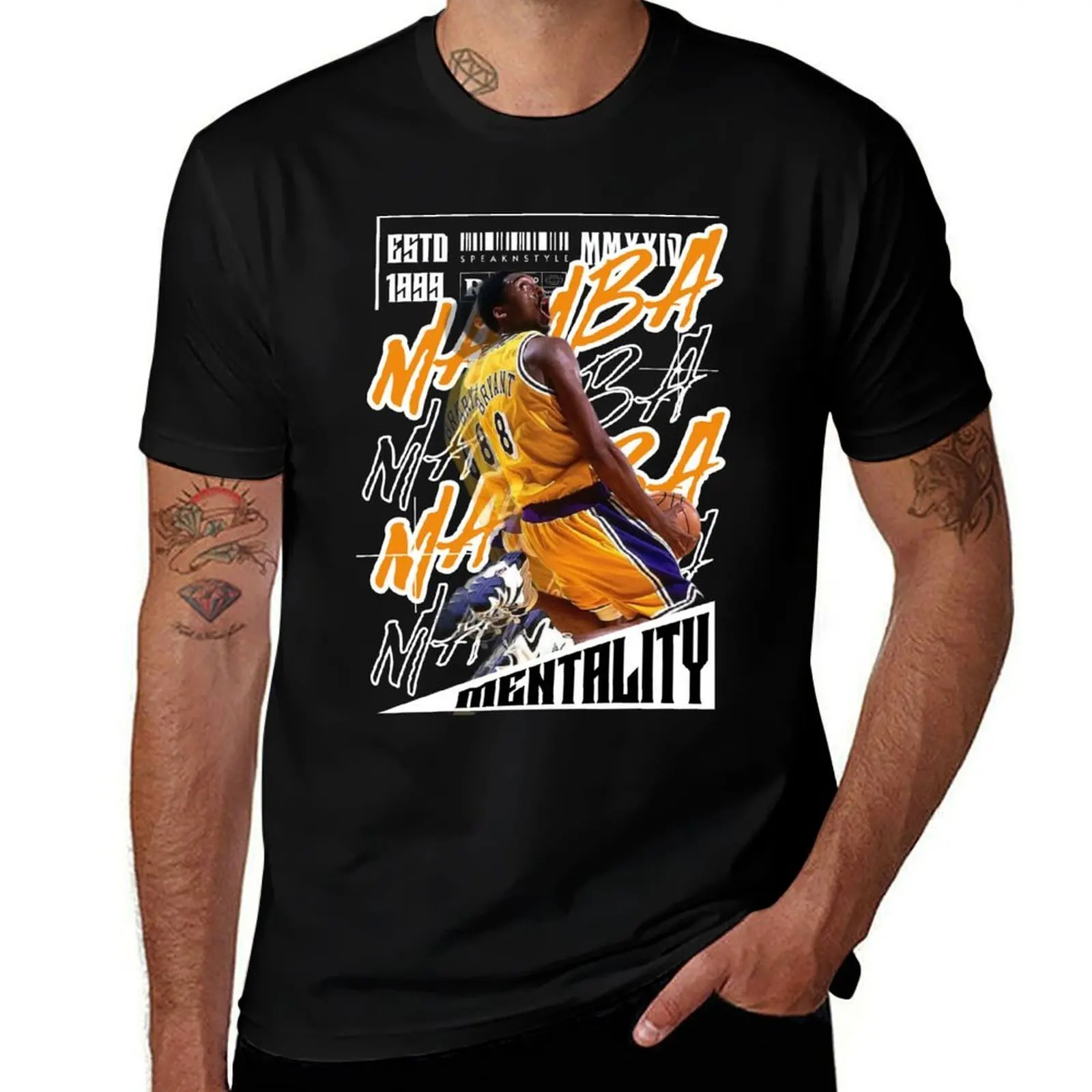 

kobe T-Shirt Short sleeve tee korean fashion Luxury man men workout shirt